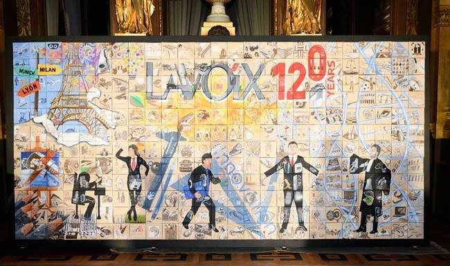 Une fresque pour symboliser l’histoire de LAVOIX et de ses clients