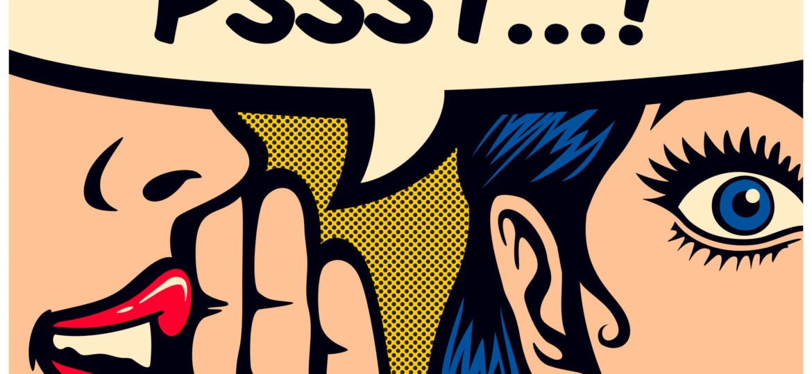Pop,Art,Style,Comic,Book,Panel,Gossip,Girl,Whispering,In