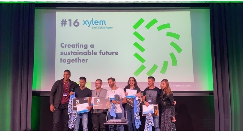 Xylem - L’équipe Res-Queue lors du HackZurich 2021 Xylem - L’équipe Res-Queue lors du HackZurich 2021