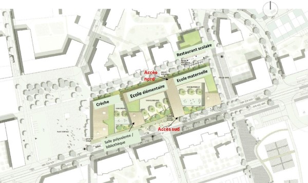 Groupe elydan - plan du groupe scolaire Denis-Mukwege à Melun Groupe elydan - plan du groupe scolaire Denis-Mukwege à Melun